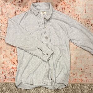Thread & Supply Light Gray Button-Up Shirt